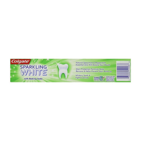 Colgate, Sparkling White Baking Soda Anticavity Fluoride Toothpaste Mint Zing Gel, 6 Oz