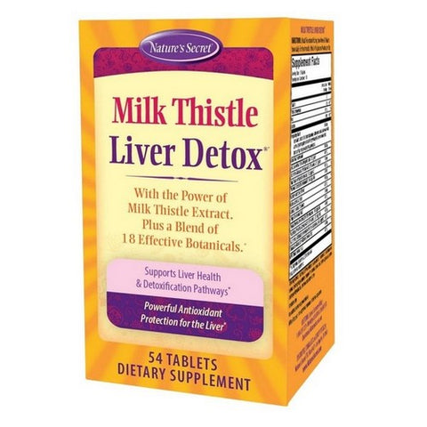 Nature's Secret, Milk Thistle Liver Detox, 54 Tabs