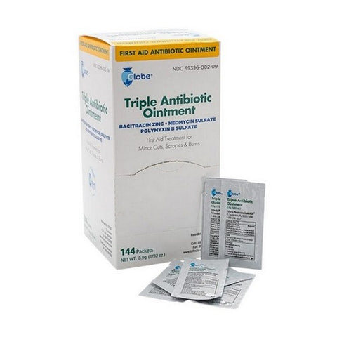 Globe, Triple Antibiotic First Aid Ointment, 144 Count