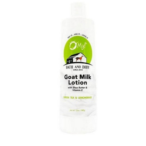 O MY!, Goat Milk Lotion Green Tea Lemon, 12 Oz