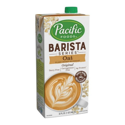Pacific Foods, Oat Plant Based Beverage Barista Series, 32 Oz (Case Of 12)