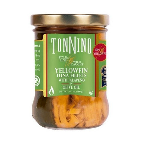 Tonnino, Tuna Fillets With Jalapeno In Olive Oil, 6.7 Oz (Case Of 6)