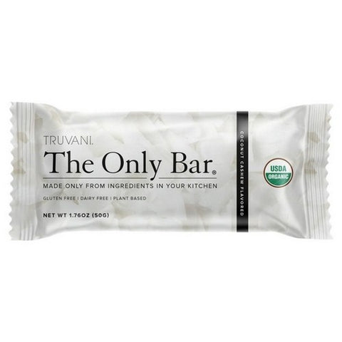 Truvani, Organic Bar Coconut Cashew, 1.76 Oz (Case Of 12)
