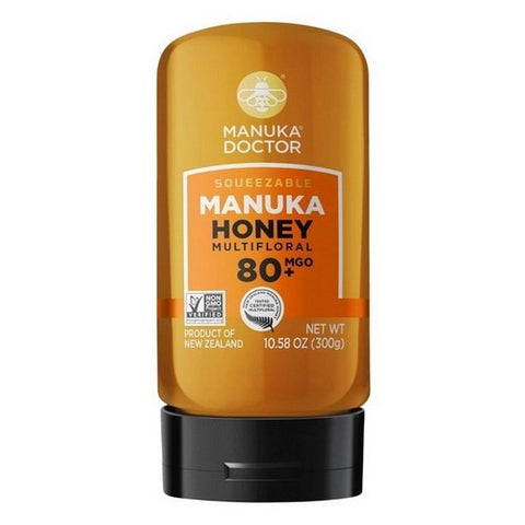Manuka Doctor, Multifloral Manuka Honey MGO 80 Plus, 300 Mg, 10.58 Oz (Case Of 6)