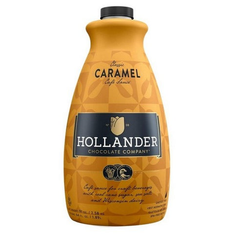 Hollander Chocolate Co., Classic Koffiebar Caramel Sauce, 64 Oz (Case Of 6)