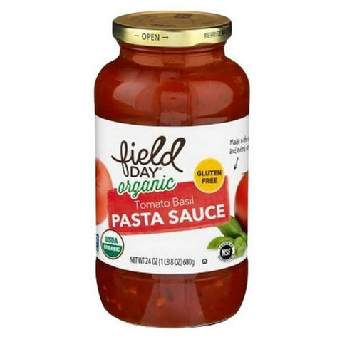 Field Day, Organic Tomato Basil Pasta Sauce, 24 Oz (Case Of 12)