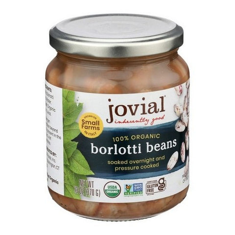 Jovial, 100 Percent Organic Borlotti Beans, 32 Oz (Case Of 6)