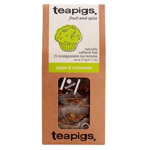 Teapigs, Herbal Apple Cinnamon Tea, 15 Bags (Case Of 6)
