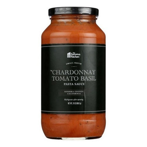 The Sonoma Kitchen, Chardonnay Tomato Basil Pasta Sauce, 24 Oz (Case Of 6)