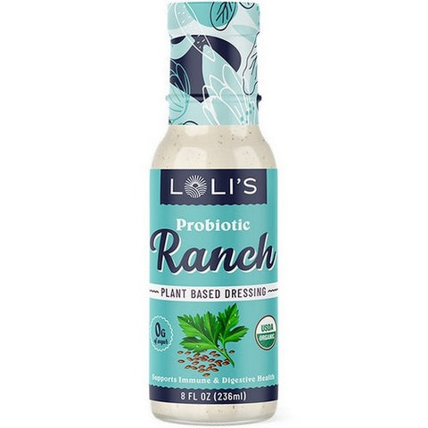 Loli's Foods, Organic Plant Based Dressing Ranch, 8 Oz (Case Of 6)