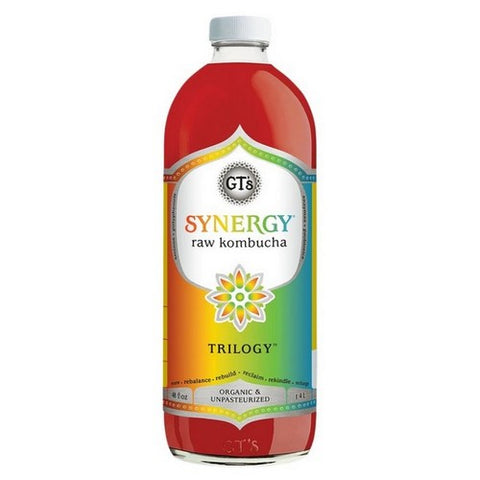 GT's, Synergy Organic Trilogy Kombucha, 48 Oz (Case Of 6)