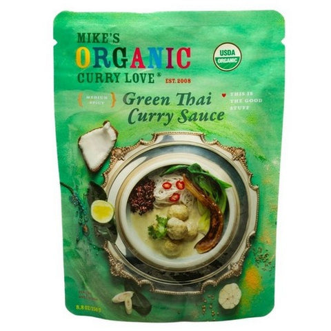 Mike's Organic Foods, Organic Simmer Sauce Green Thai Small Box, 8.8 Oz (Case Of 6)