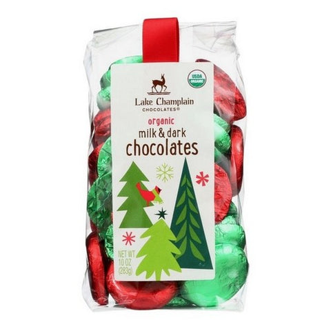 Lake Champlain, Organic Milk And Dark Chocolate Coins, 10 Oz (Case Of 12)
