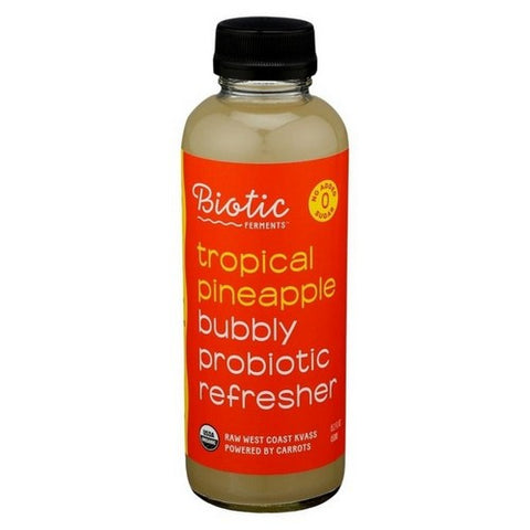 Biotic Kvass, Organic Bubbly Pineapple Probiotic, 15.2 Oz (Case Of 6)
