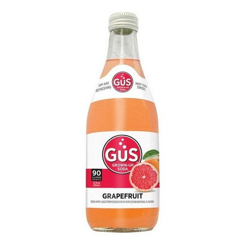Gus Grown-Up Soda, Star Ruby Grapefruit Soda, 12 Oz X 4 Count (Case Of 6)