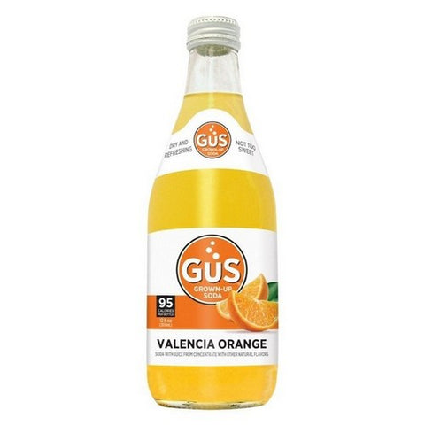 Gus Grown-Up Soda, Dry Valencia Orange Soda, 12 Oz X 4 Count (Case Of 6)