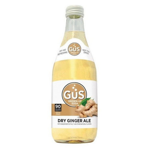Gus Grown-Up Soda, Extra Dry Ginger Ale, 12 Oz X 4 Count (Case Of 6)