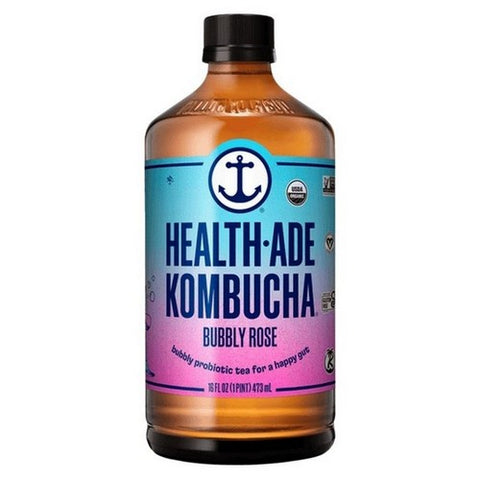 Health-Ade, Bubbly Rose Kombucha, 16 Oz (Case Of 12)
