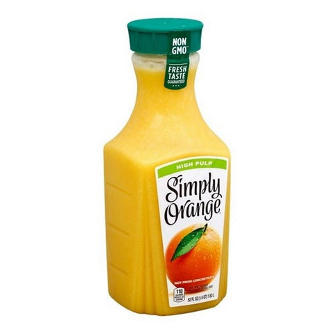 Simply Beverages, Orange Juice High Pulp, 52 Oz (Case Of 6)