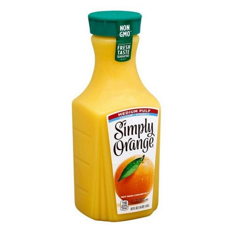 Simply Beverages, Orange Juice Medium Pulp, 52 Oz (Case Of 6)