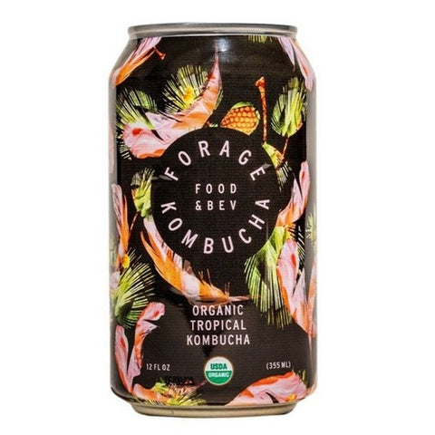 Forage Kombucha, Organic Tropical Kombucha, 12 Oz (Case Of 12)