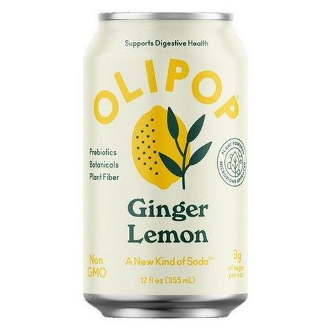 Olipop, Sparkling Tonic Ginger Lemon, 12 Oz (Case Of 12)