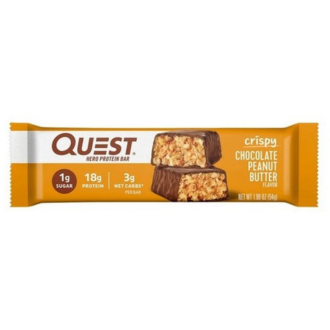Quest Nutrition, Hero Protein Bar Crispy Chocolate Peanut Butter, 1.9 Oz X 4 Count (Case Of 6)