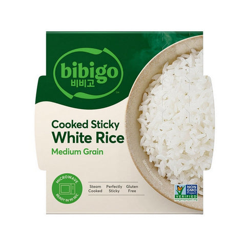 Bibigo, Rice White Sticky Cooked, 7.4 Oz (Case Of 6)