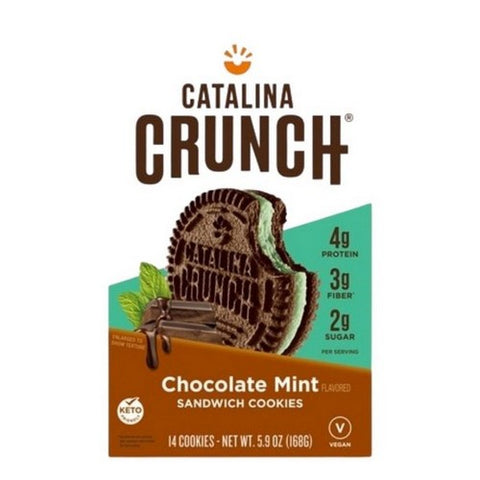 Catalina Crunch, Chocolate Mint Sandwich Cookies, 5.9 Oz (Case Of 6)