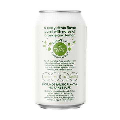 Live Soda, Kombucha Citrus Rush, 12 Oz (Case Of 6)