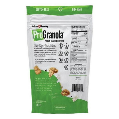 Julian Bakery, ProGranola Vegan Vanilla Cluster, 9 Oz (Case Of 6)