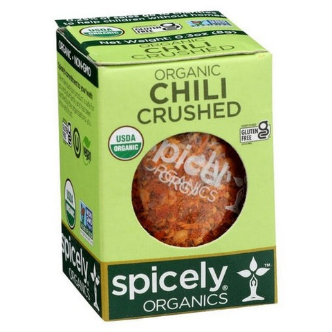 Spicely Organics, Organic Chili Pepper Crushed, 0.3 Oz (Case Of 6)