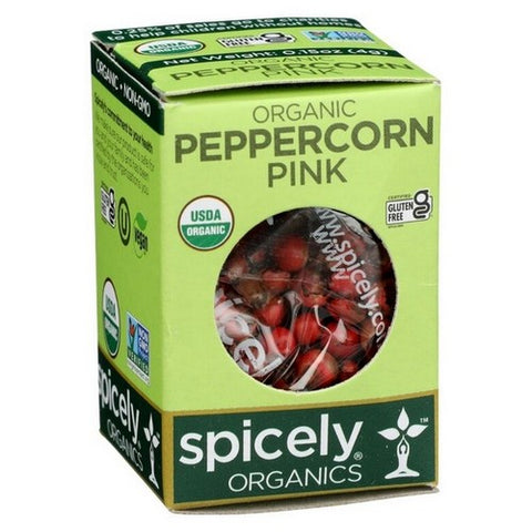 Spicely Organics, Organic Peppercorn Pink, 0.15 Oz (Case Of 6)
