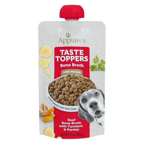 Applaws, Taste Toppers Beef Bone Broth With Turmeric And Parsley For Dogs, 7.1 Oz (Case Of 6)