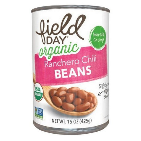 Field Day, Organic Ranchero Chili Beans, 15 Oz (Case Of 12)
