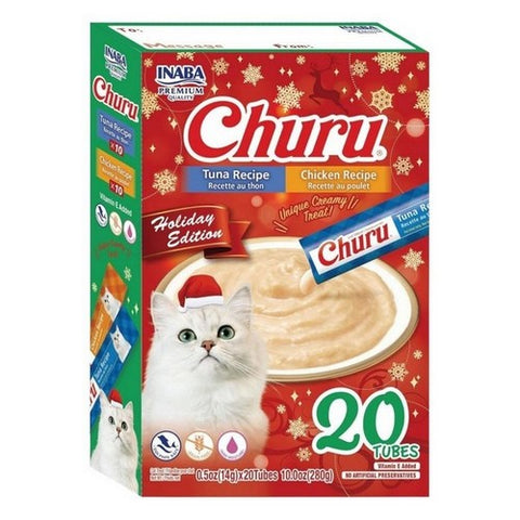 Inaba, Holiday Churu Cat Treats, 10 Oz (Case Of 25)