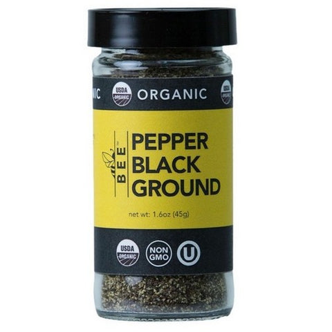 Bee Spices, Organic Ground Black Pepper, 1.6 Oz (Case Of 6)