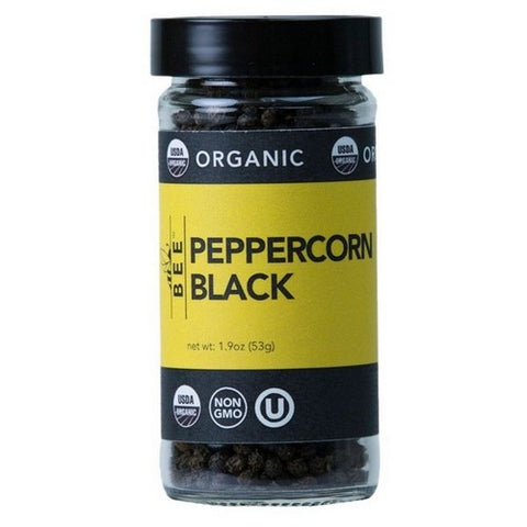 Bee Spices, Organic Black Peppercorn, 1.9 Oz (Case Of 6)