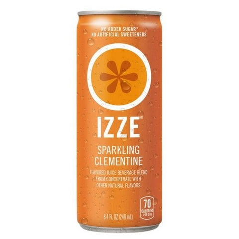 Izze, Sparkling Juice Clementine, 8.4 Oz X 6 Count (Case Of 4)