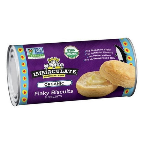 Immaculate Baking Co, Organic Ready To Bake Flaky Biscuits, 16 Oz (Case Of 12)
