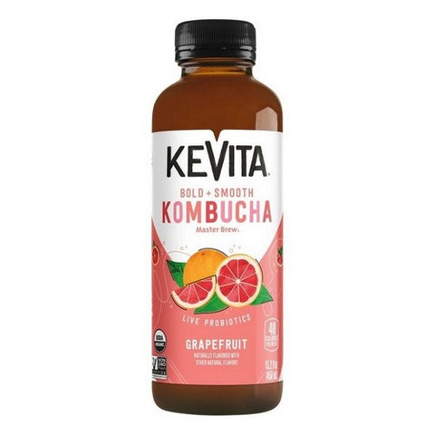 Kevita, Organic Master Brew Kombucha Grapefruit, 15.2 Oz (Case Of 6)