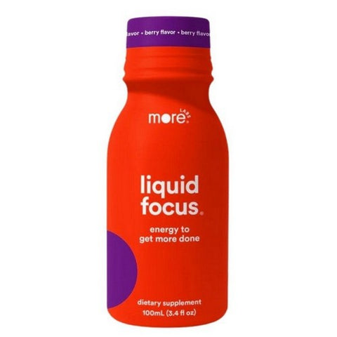 More Labs, Liquid Focus Berry Shot, 3.4 Oz (Case Of 6)