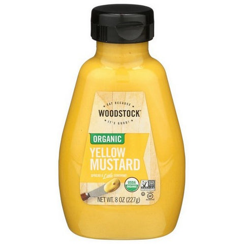 Woodstock, Organic Yellow Mustard, 8 Oz (Case Of 12)