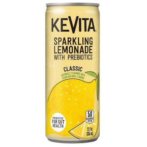 Kevita, Classic Sparkling Prebiotic Lemonade, 12 Oz(Case Of 12)