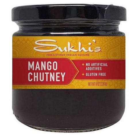 Sukhis, Gourmet Indian Food Chutney Mango, 8 Oz (Case Of 6)