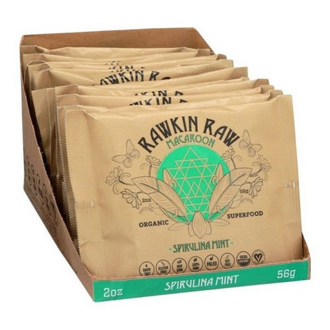 Rawkin Raw, Superfood Spirulina Mint Macaroon, 2 Oz (Case Of 12)