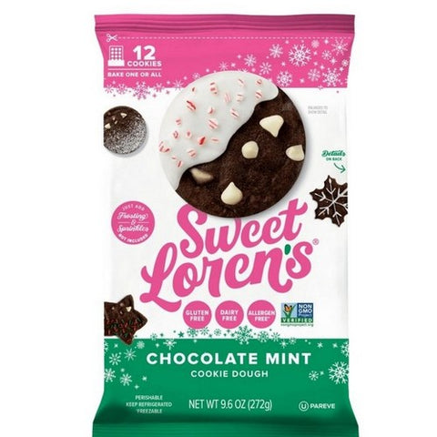 Sweet Loren's, Chocolate Mint Cookie Dough, 9.6 Oz (Case Of 6)
