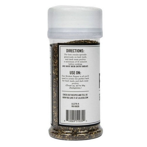 Lillies Q, Brisket Pepper Rub, 3.6 Oz (Case Of 6)