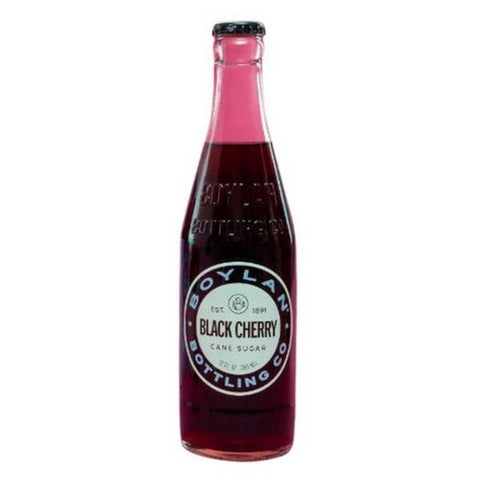 Boylan Bottling Co, Black Cherry Soda, 12 Oz X 4 Count (Case Of 6)