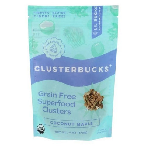 Lil Bucks, Clusterbucks Grain Free Superfood Clusters Coconut Maple, 6 Oz (Case Of 6)